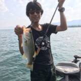 琵琶湖で釣ったバス
