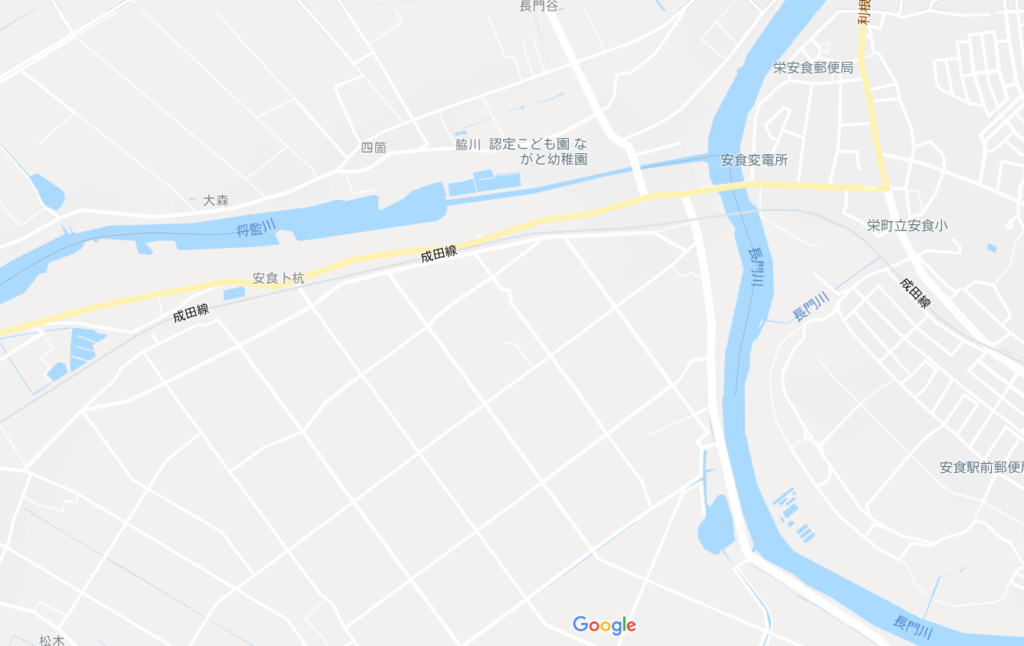 googlemap 長門川