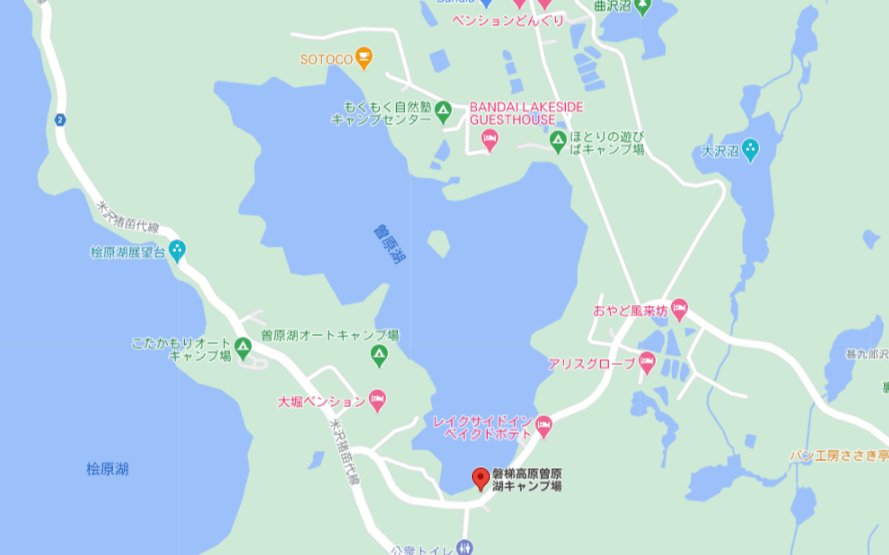磐梯高原曽原湖キャンプ場
