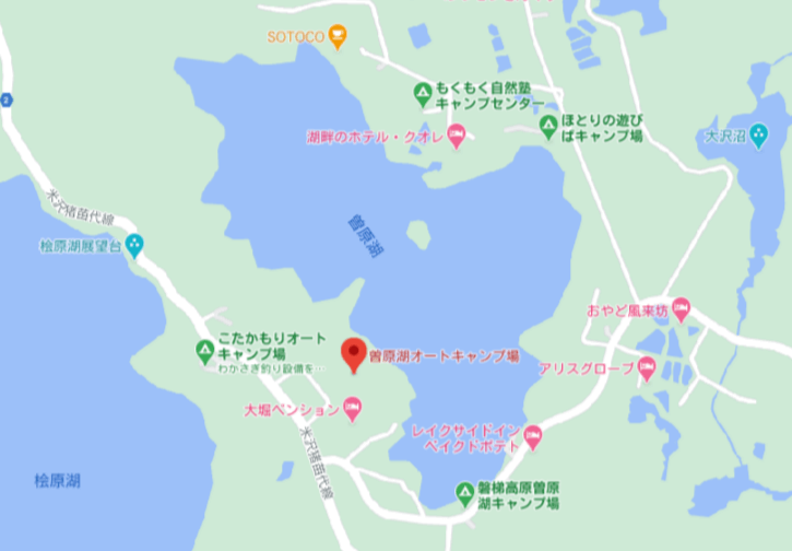 曽原湖オートキャンプ場