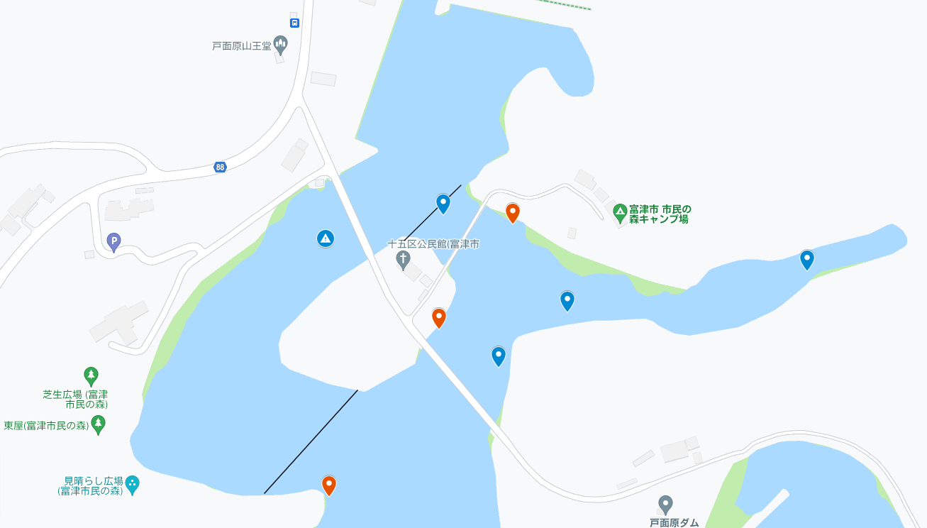 石田島～キャンプ場下
