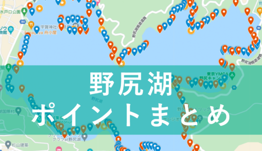 【永久保存版】野尻湖バス釣りポイントマップ作りました！