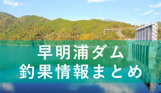 【リアルタイム更新】早明浦ダムバス釣り釣果情報まとめ！
